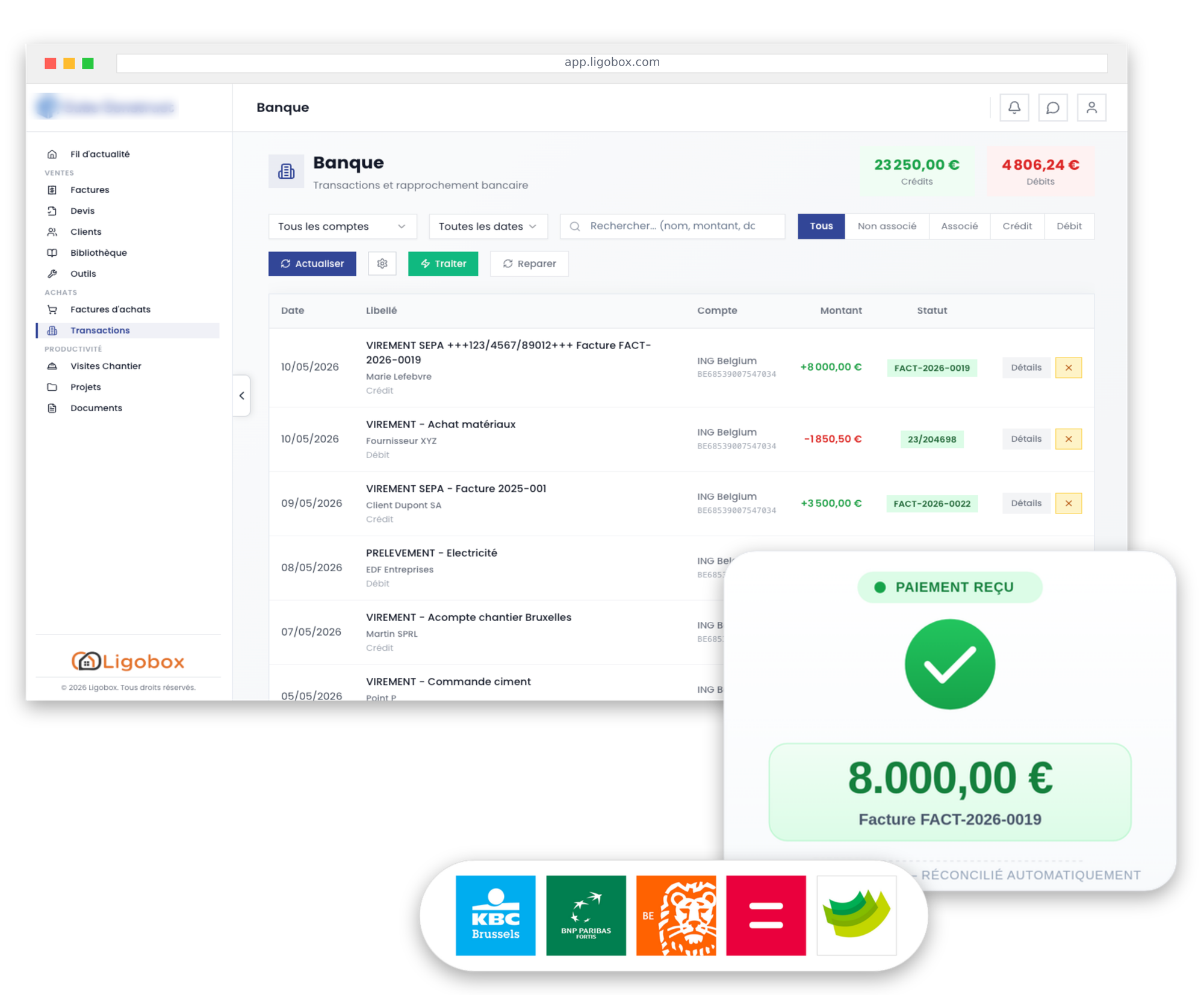 Toutes vos banques connectées en sécurité
